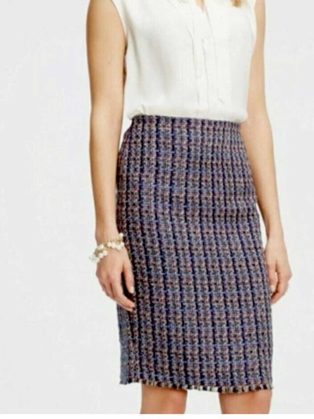Ann Taylor tweed pencil skirt